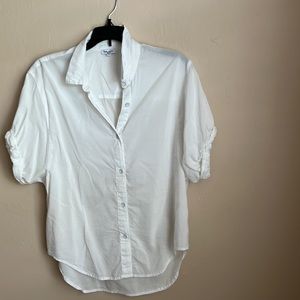 White shirt sleeve blouse